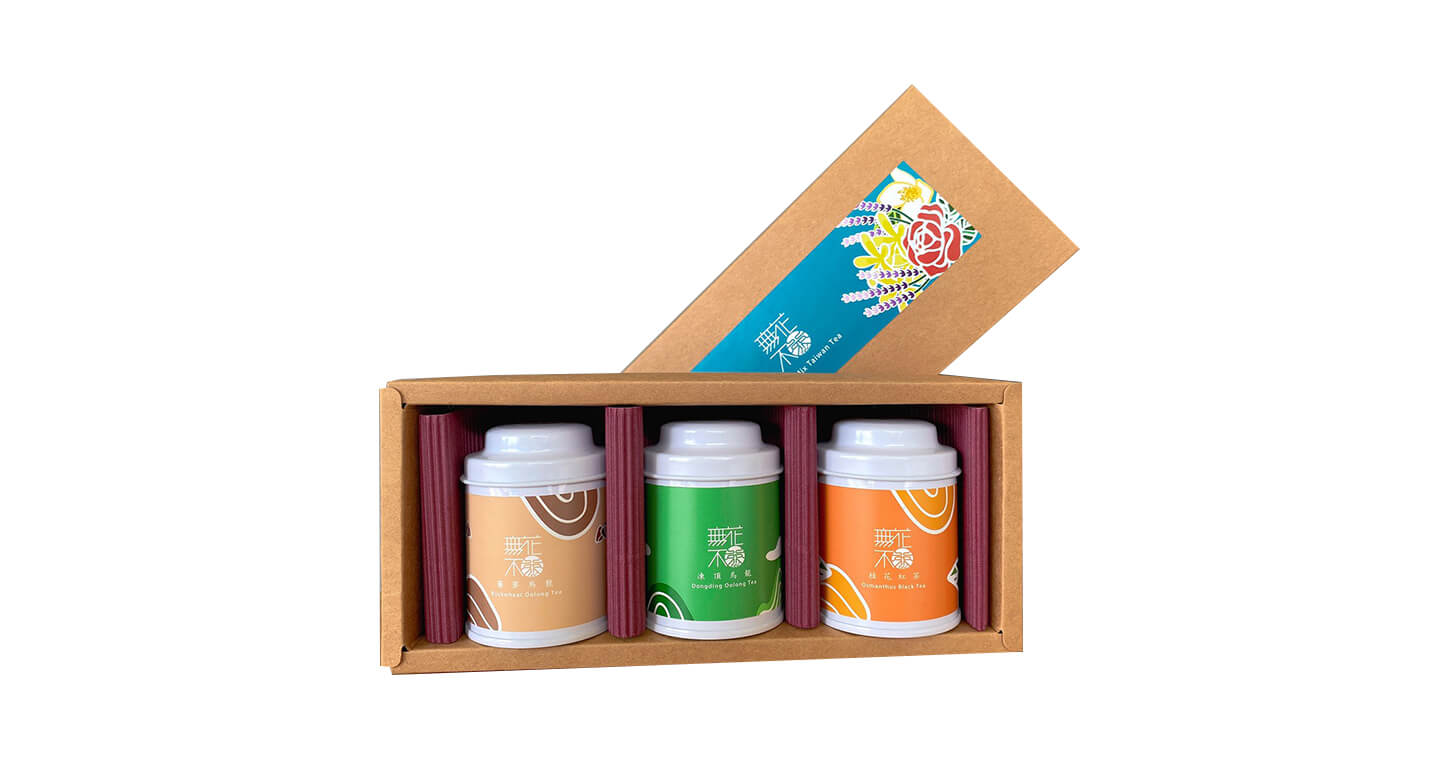 【無藏嚴選】無花不茶系列-經典3款花茶三角茶包禮盒*4盒