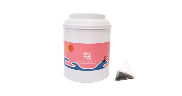 【無花不茶】原葉花茶系列-原味經典款：日月潭小葉種紅茶—3g三角茶包*10入圓鐵罐裝*2罐