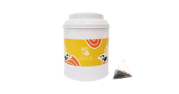 【無花不茶】原葉花茶系列-烏龍款：桂花烏龍—3g三角茶包*10入圓鐵罐裝*2罐