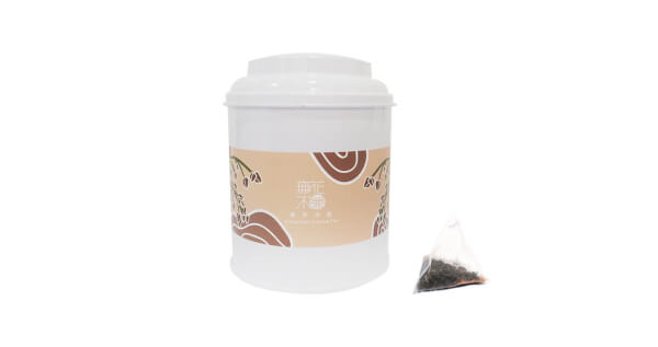 【無花不茶】原葉花茶系列-烏龍款：蕎麥烏龍—3g三角茶包*10入圓鐵罐裝*2罐