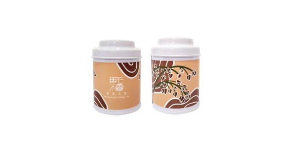 【無花不茶】原葉花茶系列-烏龍款：蕎麥烏龍—3g三角茶包*3入小鐵罐裝*5罐