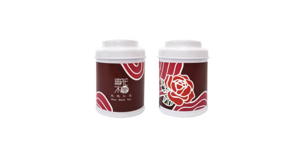 【無花不茶】原葉花茶系列-紅茶款：玫瑰紅茶—3g三角茶包*3入小鐵罐裝*5罐