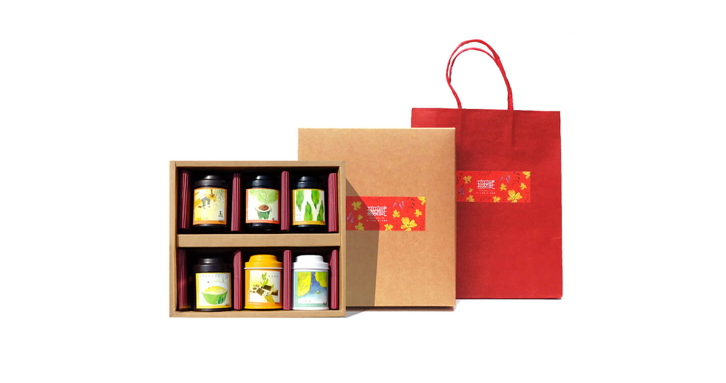 【無藏嚴選】阿里山原味茶底蘊茶禮-6入精緻小茶罐禮盒