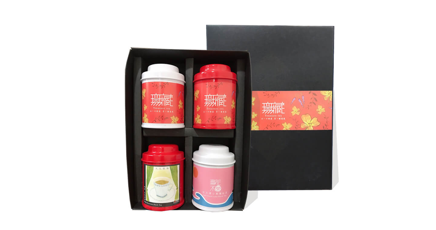 【無藏嚴選】 綜合紅茶四入小茶禮(金萱紅茶+小葉種紅茶+紅玉紅茶+紅韻紅茶) (品牌款)*2組
