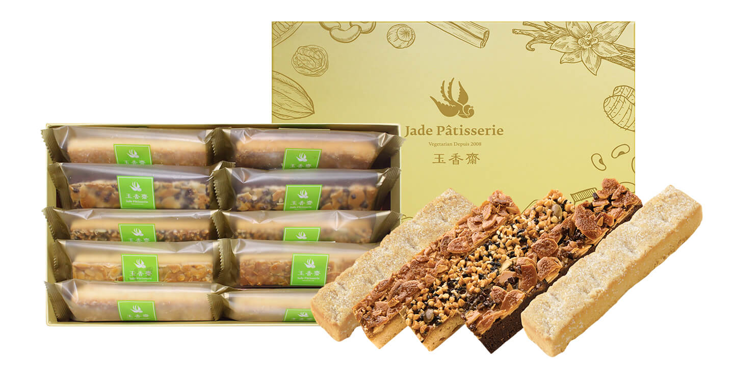 歐法餅乾10入禮盒(蘇格蘭奶酥+帕瑪森蘇格蘭奶酥+杏仁富貴酥+佛羅倫斯+蕎麥堅果酥) x 10盒◆奶素/效期30天◆