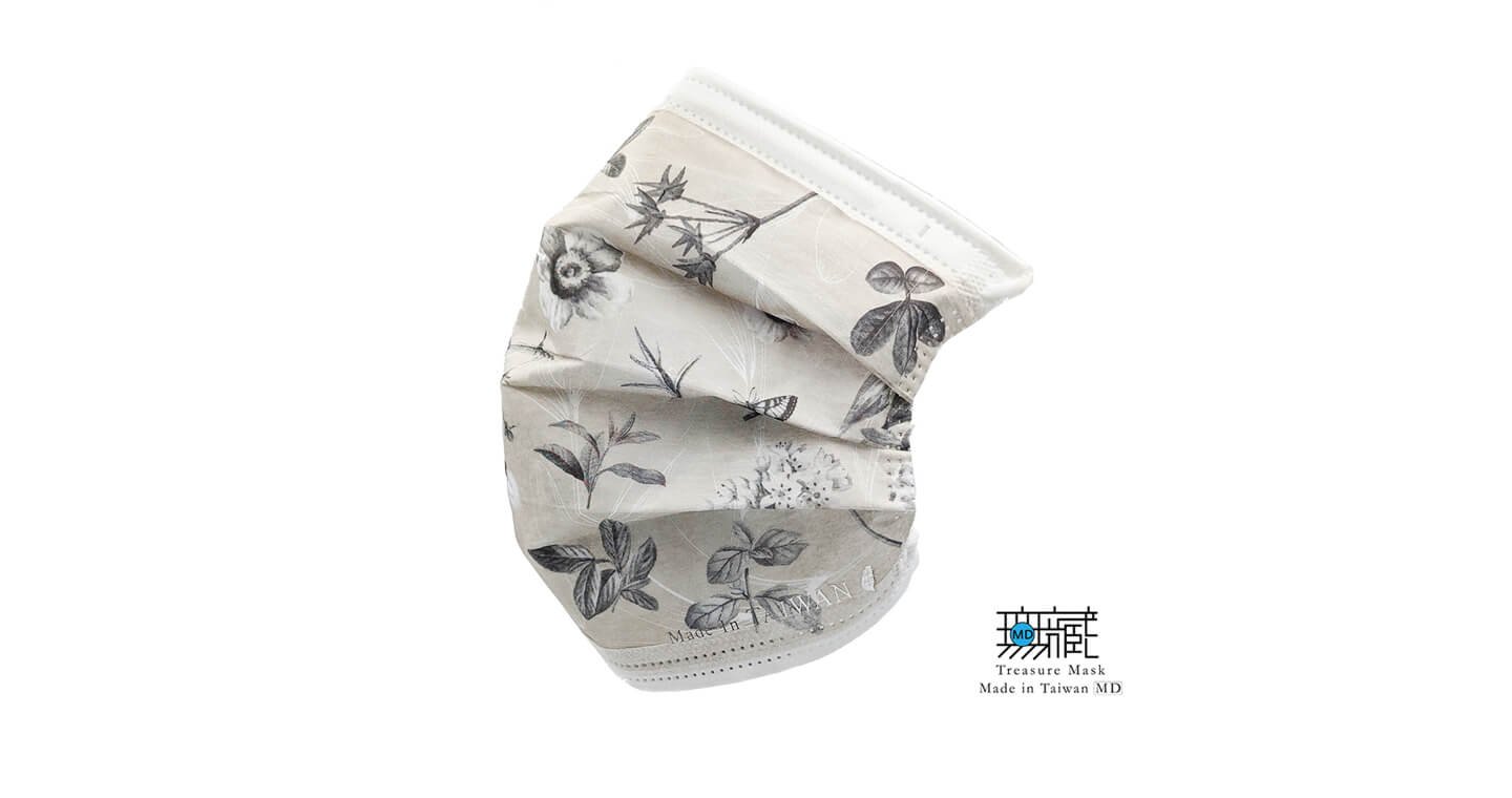 奶茶色高雅 三層防護口罩｜成人款5入裝*6包