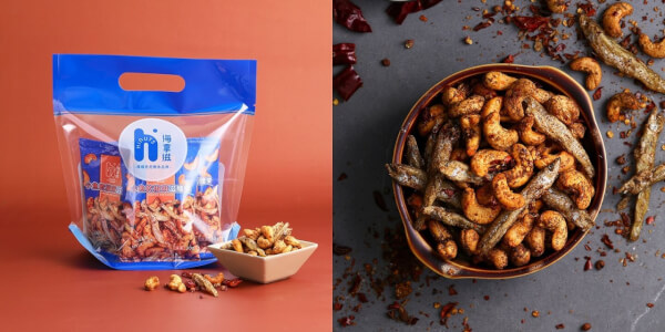 HiNUTS海拿滋 小魚乾椒麻滋腰果(袋裝)*3袋