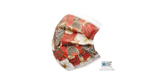 新年系列一虎虎生風 三層防護口罩｜成人款5入裝*6包