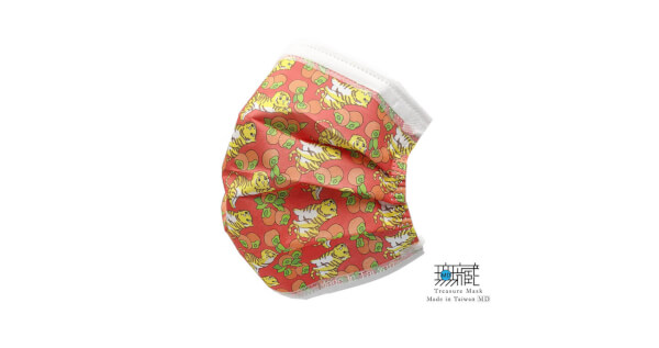 金虎與柿子 三層防護口罩｜成人款5入裝*6包