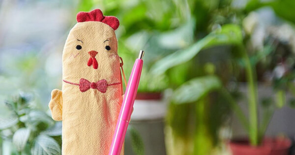 【無藏嚴選】Fun Animals 好心情隨身袋 - 可愛動物園系列：黃金雞