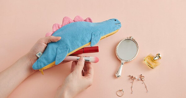 【無藏嚴選】Fun Reptilians 好心情隨身袋 - 恐龍系列：水藍色