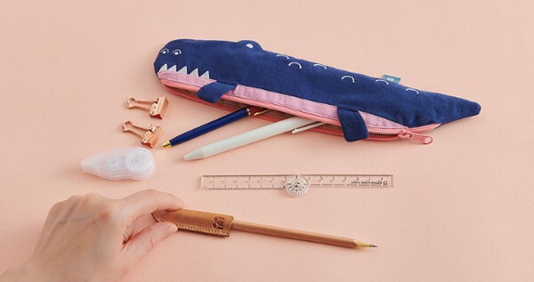 【無藏嚴選】Fun Reptilians 好心情隨身袋 - 鱷魚系列：深藍色