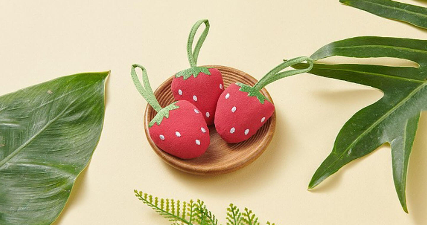 【無藏嚴選】樣樣好物 立體刺繡 手工純棉吊飾組 - 可愛系列 (共4款)