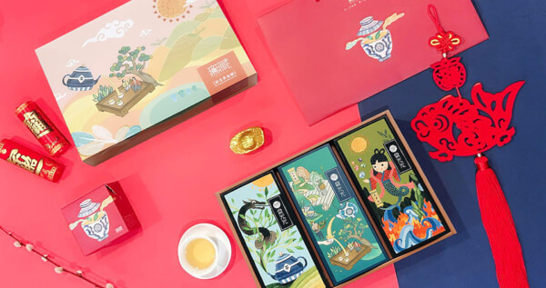 【茶食光光】無藏嚴製茶點-綜合3入減糖茶食澎派禮盒