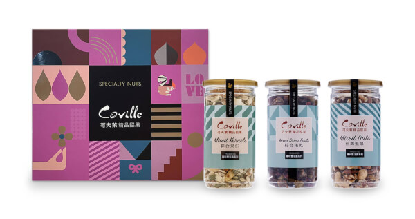 【Coville可夫萊精品堅果】發發滿滿粉彩禮盒