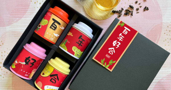 無藏綜合四入小茶禮 結婚賀禮 婚禮小物 祝福賀禮 【百年好合】