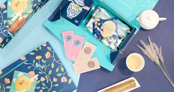 【中秋客製茶禮】無藏 茶食禮盒組J2-阿里山金萱烏龍散茶+減糖茶餅