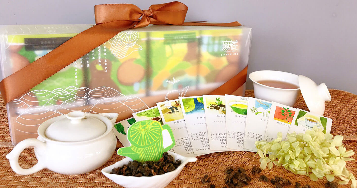 無藏 阿里山高山茶精緻四入木盒禮 ─ 相投 ─ 金萱綠茶+金萱烏龍+高山烏龍+白毫烏龍