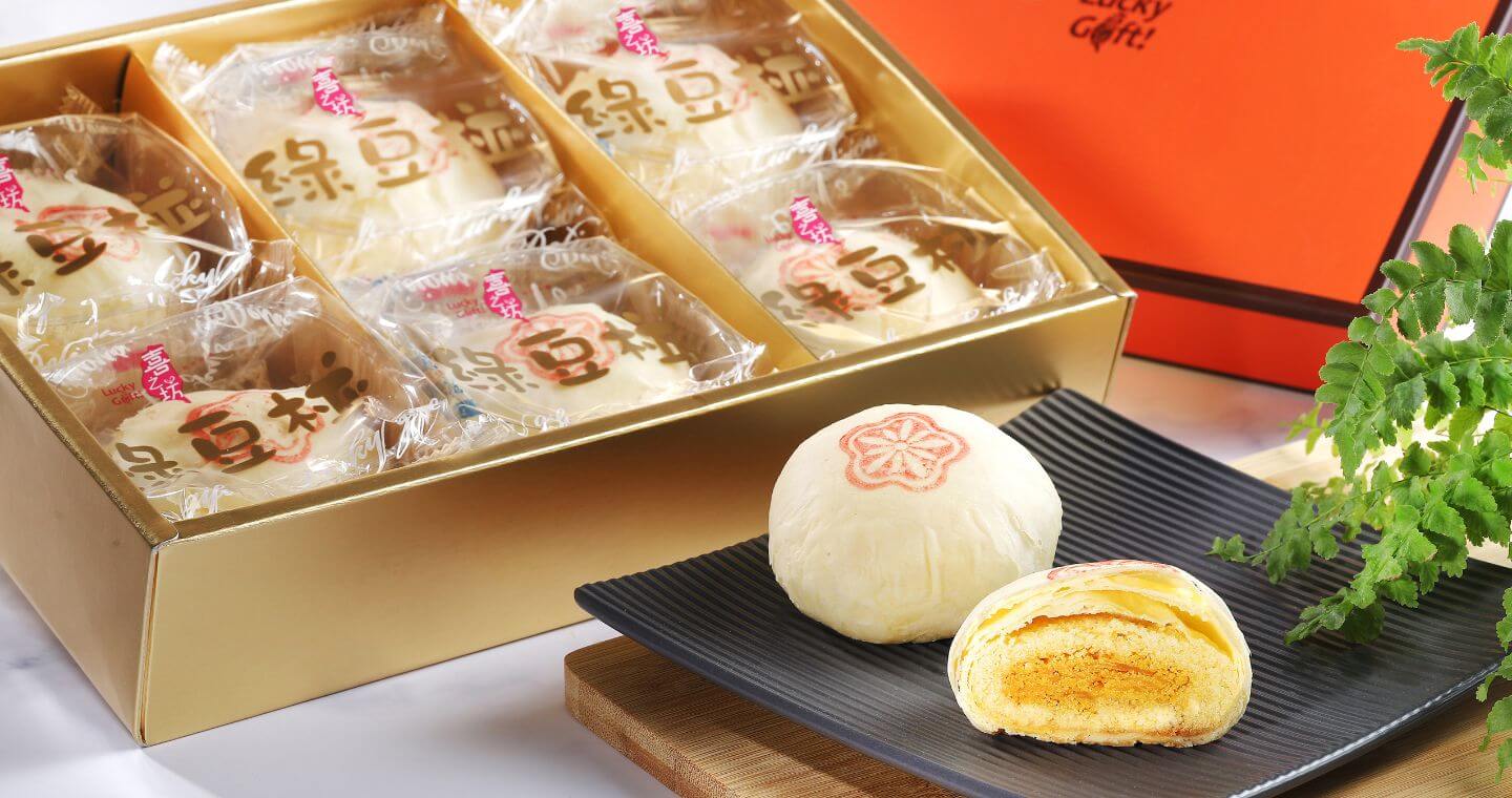 奶皇綠豆椪6入x 2盒