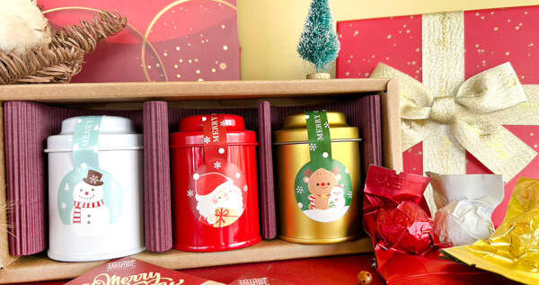 C1【聖誕禮物】開花茶1顆裝3入禮盒【雪人+聖誕老人+糜鹿】2盒組