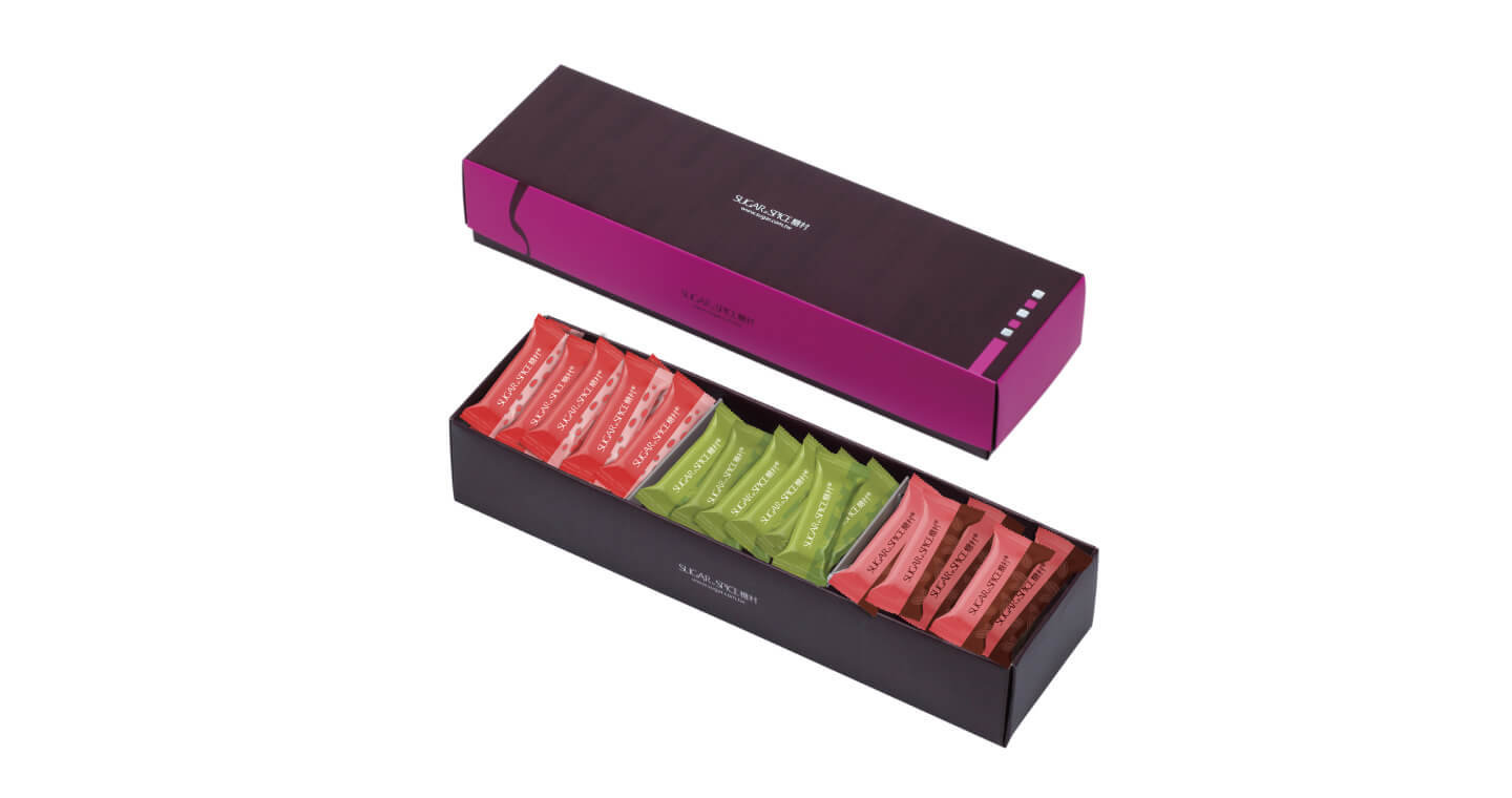 QA02-15 時尚輕巧伴手禮 (法式＋抹茶＋草莓 綜合糖果禮盒)