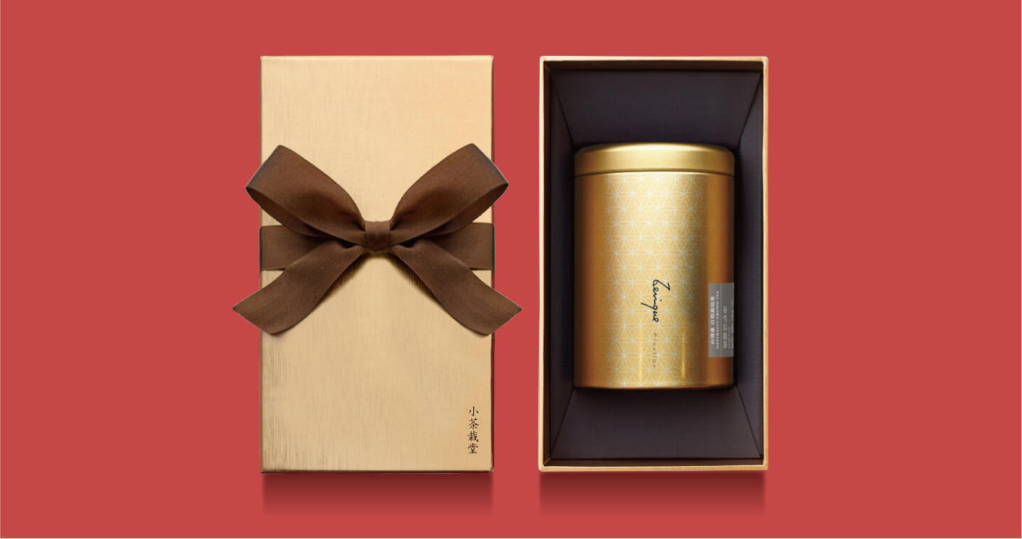藏金禮盒-【清雅藏香罐-春雪烏龍茶】
