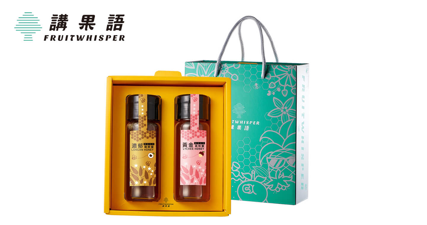 蜂蜜禮盒組(2罐入)-濃郁龍眼蜜+黃金荔枝蜜