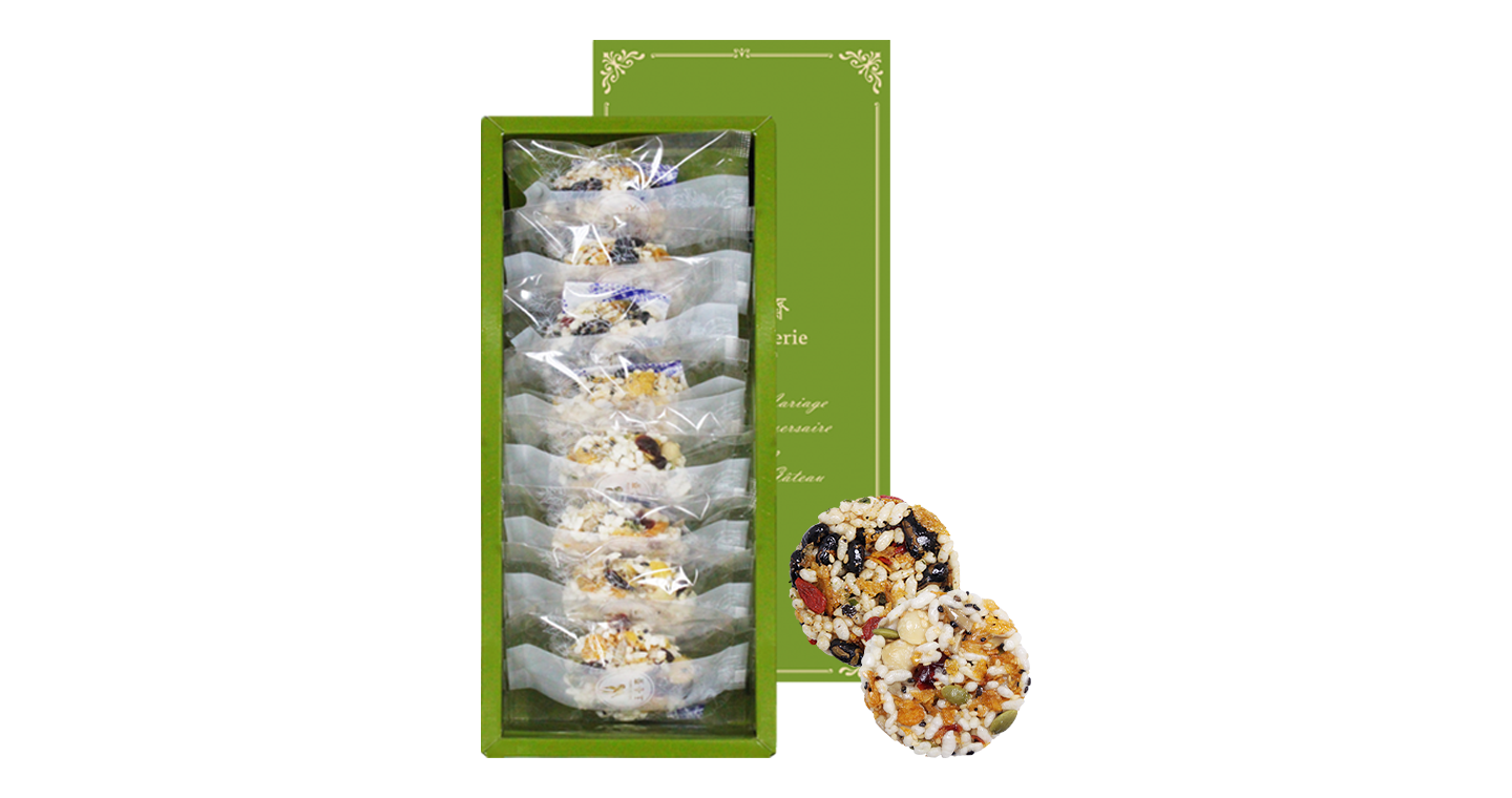 綜合米香香8入禮盒(八寶+黑豆) x 10盒◆全素/效期30天◆