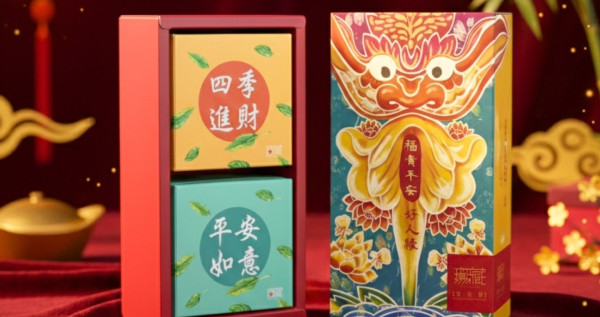 【新年公益禮盒】E4 福貴平安好人緣 福氣茶食禮盒