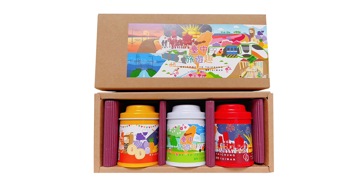 【臺中旅遊趣：食住樂】無藏 綜合款凍頂花茶三角茶包3入小罐禮盒