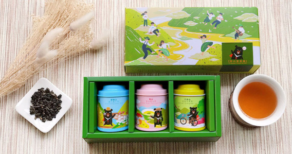 喔熊茶葉禮盒 | 無藏【參山旅行趣】三入綜合小茶禮x1盒