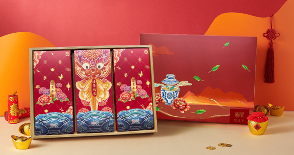 【茶食光光】無藏 祝福茶食公益禮盒K6 緣聚福來-綜合3入茶葉餅乾澎派禮盒