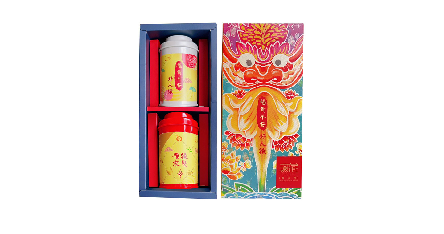 【無藏】公益禮盒E4 福貴平安 台灣風味茶二入高罐禮盒(橡木桶紅茶+龍眼花茶)