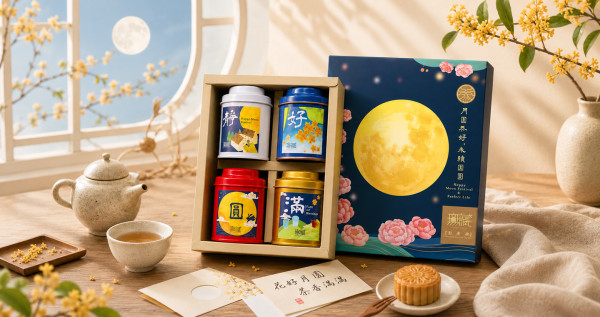 【中秋公益禮盒】F3 月圓共好精緻彩盒-綜合四入紅茶禮 (1散茶+3茶包)